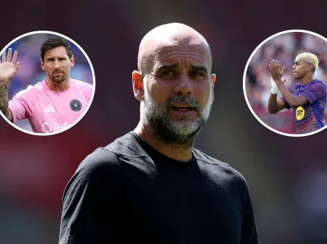 Pep Guardiola tajante sobre la comparación entre Lionel Messi y Lamine Yamal