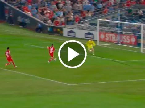 ¡3 contra 1 y no fue gol! La insólita chance que desperdició Toluca ante New York City