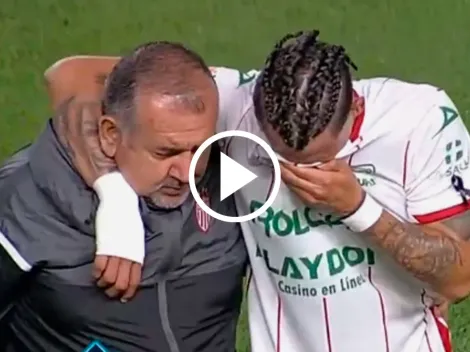 Lesión y llanto: las lágrimas del 'Chicote' al ser reemplazado en Necaxa - León