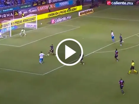 Emiliano Gómez dejó en ridículo a Sergio Ramos en el primer gol de Puebla vs. Rayados