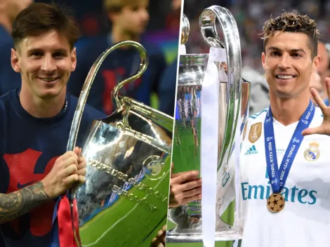 Mientras Cristiano Ronaldo ganó 5 Champions League, las que consiguió Messi