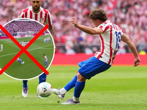 El gol de falta de Julián Álvarez ante Real Madrid debió ser anulado