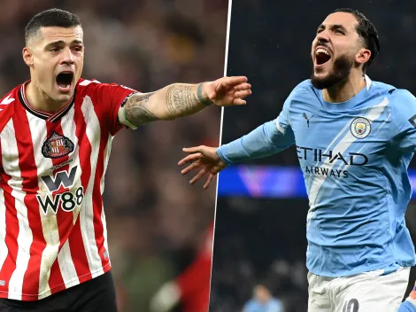 Las alineaciones de Sunderland vs. Manchester City