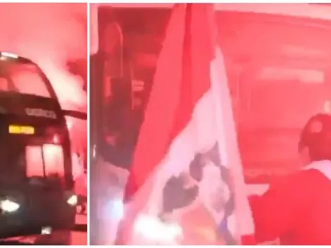 Con luces de bengala y el 'Hincha Israelita', así fue la llegada de la Selección Peruana a VIDENA