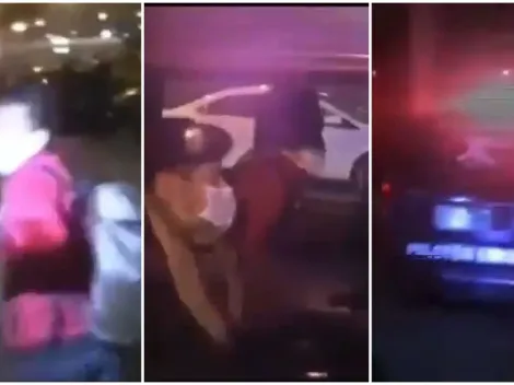 Cueva y un nuevo pintoresco momento: se fue de Videna en un patrullero de la policía