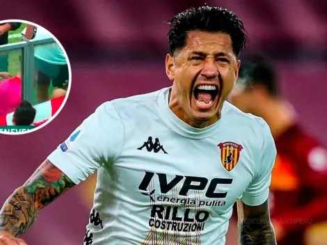 ¡Le damos suerte! Gianluca Lapadula volvió a anotar y saludó a bandera peruana en el estadio