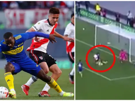 La milimétrica salvada de Luis Advíncula que evitó el gol de River Plate ante Boca Juniors