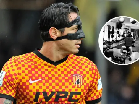 Lapadula entrena en Navidad: el motivador mensaje en alusión a un crack del béisbol