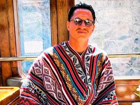 La tierna foto de Lapadula con un niño cusqueño