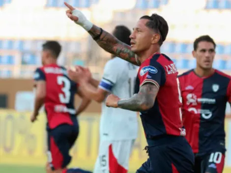 La publicación de Lapadula tras marcar su primer gol oficial con Cagliari