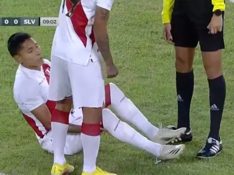 Perú vs. El Salvador: Raúl Ruidíaz y la lesión que sufrió en los primeros instantes del partido