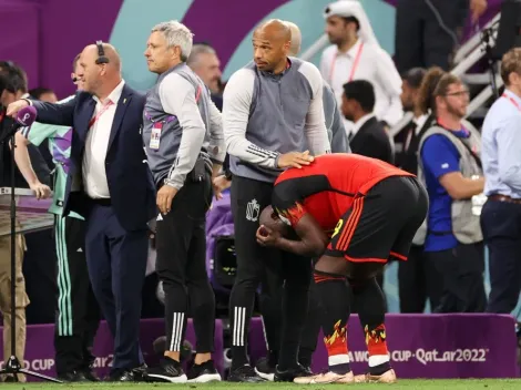 Romelu Lukaku consolado por Thierry Henry tras eliminación