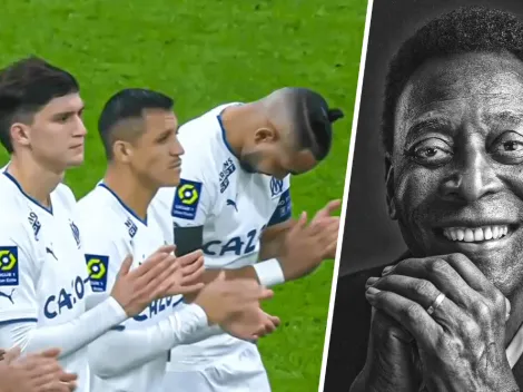 Vuela alto Pelé: el sentido homenaje al brasileño en el Stade Vélodrome