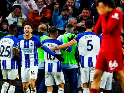 Brighton prolonga la agonía del Liverpool y lo golea en Premier