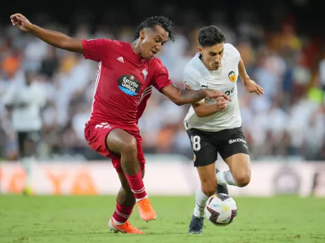 Celta de Vigo con Renato Tapia cayó ante Valencia