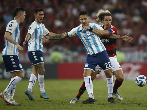 Racing con Paolo Guerrero en el campo cayó en Brasil