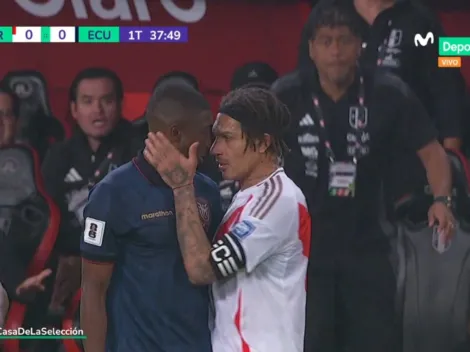 ¡Respeto para el capitán! Paolo Guerrero 'pechó' a jugador de Ecuador tras sufrir dura falta