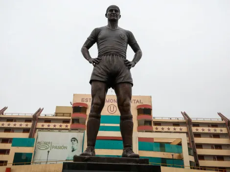 El nombre de 'Gabigol' aparece debajo de la estatua de 'Lolo'