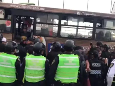 Así está el filtro de seguridad para llegar al Estadio Azteca