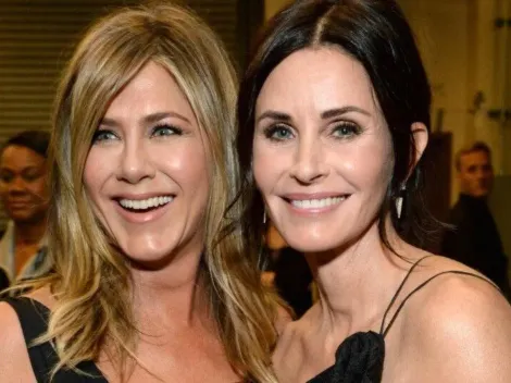 Courtney Cox subió una foto a Instagram con un mensaje para Jennifer Aniston