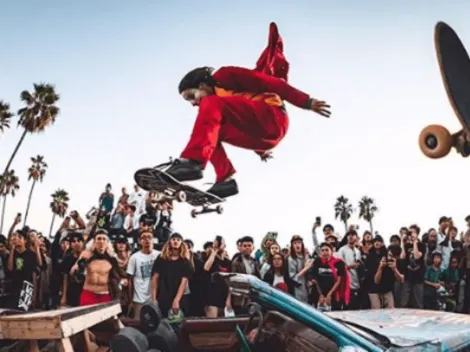 Un Joker vuelve locos a todos con su skate en las calles de California