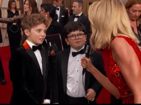 La adorable "pelea" entre los niños de Jojo Rabbit en la Red Carpet