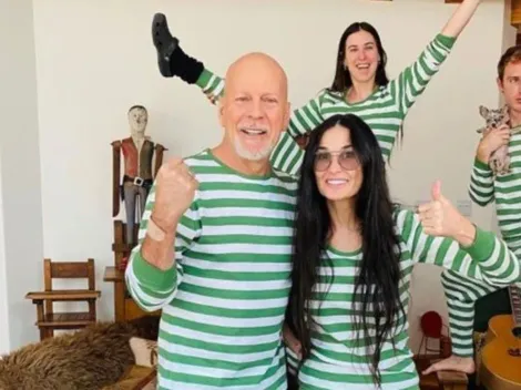 La tierna foto de Demi Moore y Bruce Willis en cuarentena