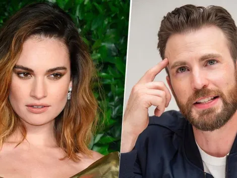 Las imágenes que prueban el encuentro entre Lily James y Chris Evans en un hotel de Londres