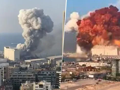 Explosión en Beirut: el impactante video, similar a una escena de película