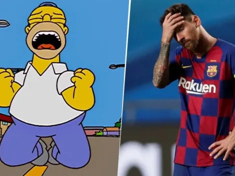 Los Simpsons lloran la salida de Messi del Barcelona: el video que se hizo viral