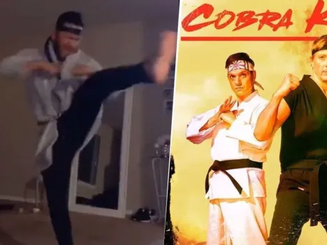 El video viral de un fanático imitando a los luchadores de 'Cobra Kai' se viraliza en las redes