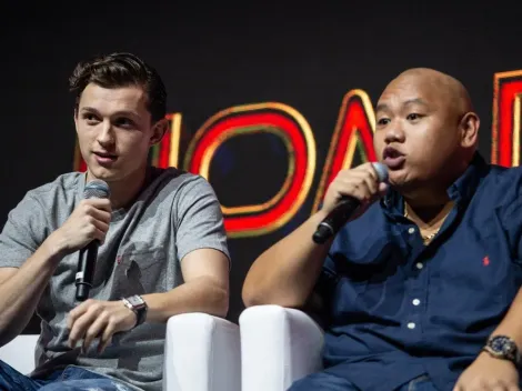 Tom Holland y Jacob Batalon en el detrás de escena de Spider-Man