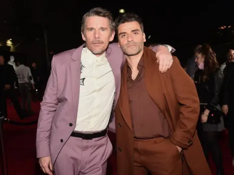 La foto que muestra la gran amistad de Oscar Isaac y Ethan Hawke fuera de Moon Knight