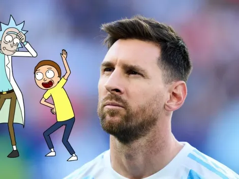 Rick & Morty y Lionel Messi, juntos