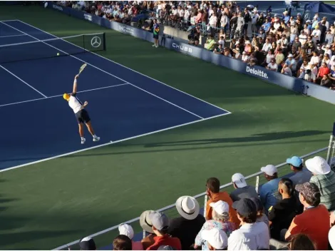 Tormenta causa estragos en el US Open y arrastró todo a su paso