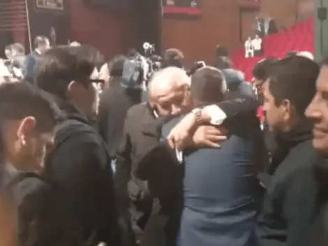 El emotivo abrazo entre Billy Álvarez y Christian Giménez en el Salón de la Fama