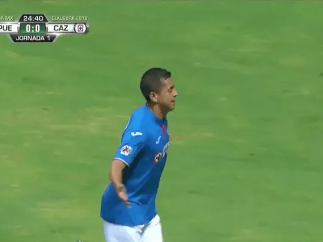 Golazo al ángulo de Elías Hernández pone en ventaja a Cruz Azul sobre Puebla