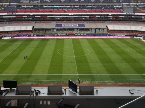 Por fin: El césped del Azteca luce muy bien para Cruz Azul vs Chivas