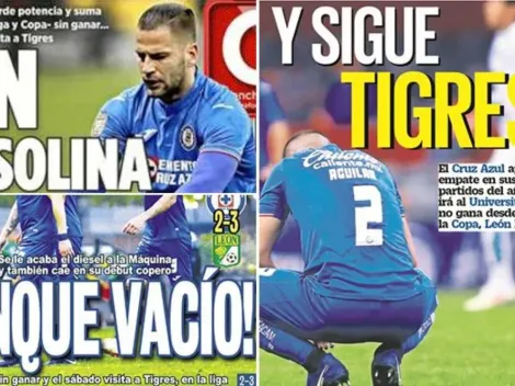 Las portadas de este jueves con nueva derrota de Cruz Azul