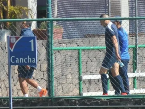 Pablo Aguilar se lesionó y no terminó el entrenamiento de Cruz Azul