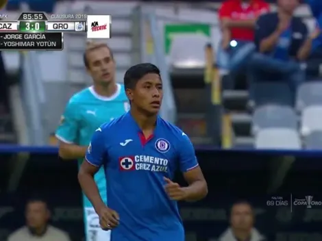 Tres años después: Cruz Azul debuta al canterano Jorge García de 17 años