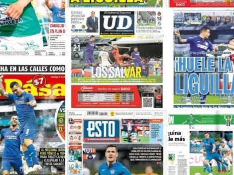 Las portadas de la victoria de Cruz Azul ante Pumas por la Liga MX