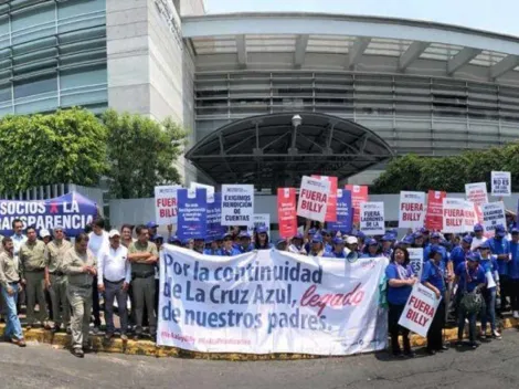 Cooperativa Cruz Azul se manifestó contra Billy Álvarez