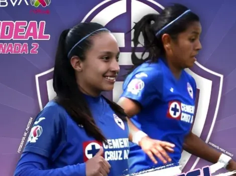 Dos jugadoras de Cruz Azul Femenil brillan en el once ideal de la J2