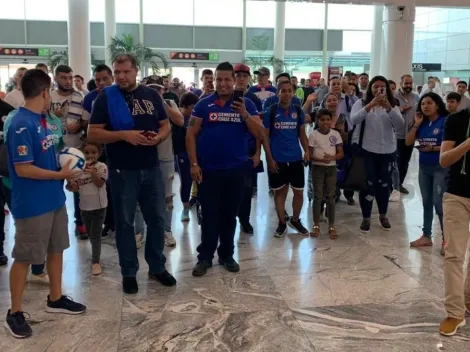 El masivo recibimiento a Cruz Azul en Guadalajara antes de enfrentar a Atlas