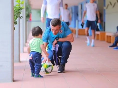 El invitado de honor de la práctica de hoy: Valentino, hijo de Yotún