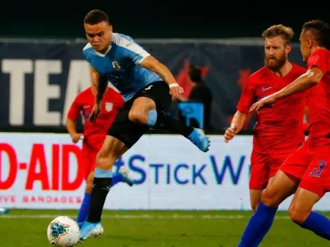 Jonathan Rodríguez fue titular en el empate de la Selección Uruguaya