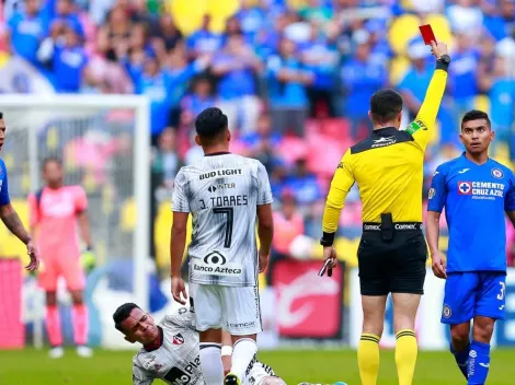 Orbelín recibe su castigo tras ser expulsado en Cruz Azul vs Atlas