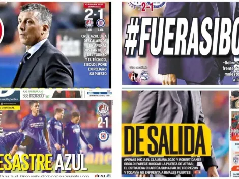 Las portadas del día con la derrota de Cruz Azul y el #FueraSiboldi