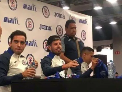 Pablo Ceppelini se mostró muy alegre por la convivencia con la afición de Cruz Azul